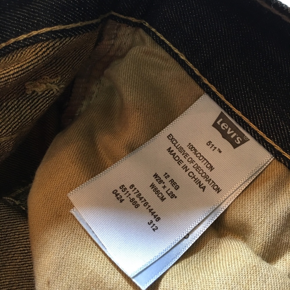 Levis 511 Skinny Fit Night Run Men’s Jeans - Picture 7 of 7